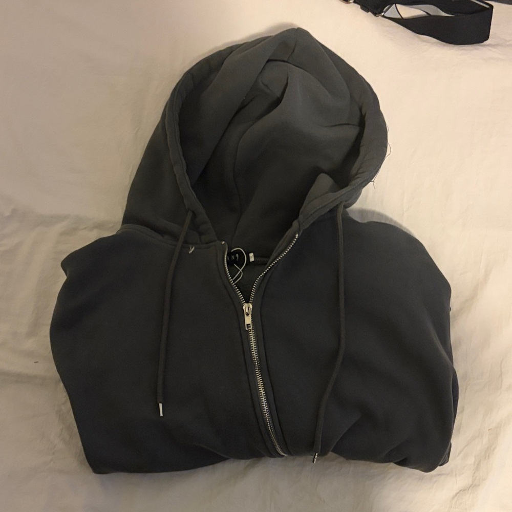Classic Black Zip-Up Hoodie